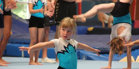 Gymnastik opvisning ved VIKs Rejsehold