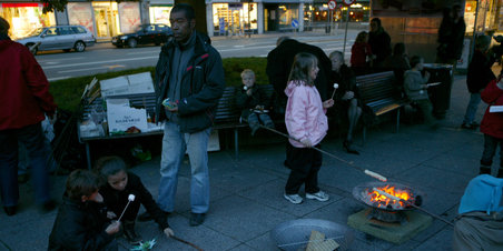 Kulturnat - Spejdere foran Rådhuset
