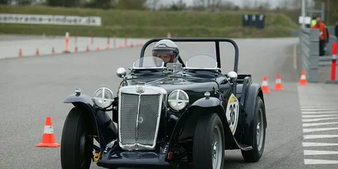 Classic Car Race på Ring Djursland, træning