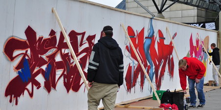 Graffit ved musikhuset - kulturnatten