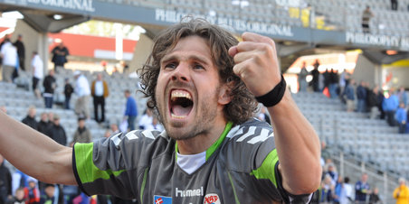 AGF før kampen - og efter kampen.