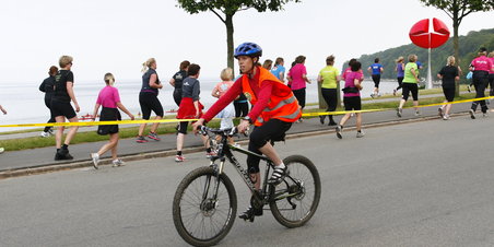 Kvindeløbet Aarhus - kort før mål