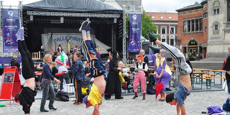 21 juni Bispetorv i Aarhus med Gøgl og Musik under U21 EM