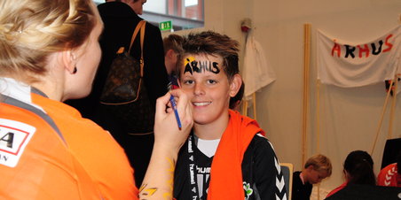 Århus Håndbold : Backstage og indløb.