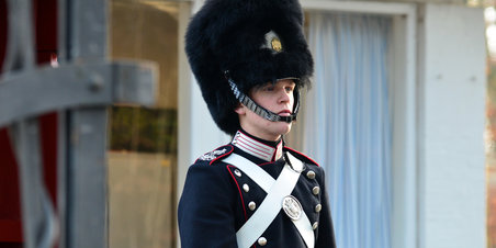 Vagtskifte på Marselisborg slot