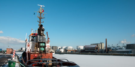 Iskoldt overblik på første lørdag i februar 2012