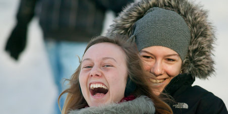 Vinterleg i Botanisk Have