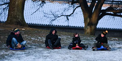 Snesjov i universitetsparken