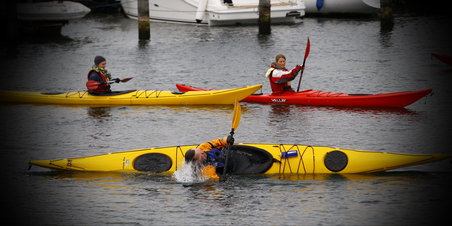 Marselisborg Havn, forår og kajaktræning