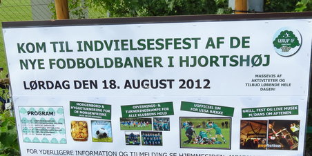 Indvielse af nye fodboldbaner i Hjortshøj