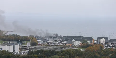 Brand på Marselisborg Havn?