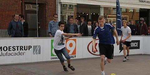 DM i Streetfodbold på Stortorv