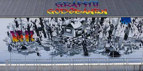 Graffiti på Godsbanen