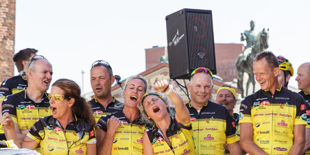 Team Rynkeby blev sendt godt af sted mod Paris.