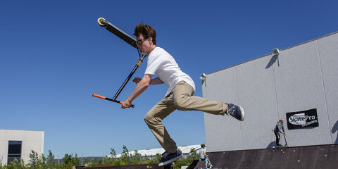 Løbehjuls event ved SkatePro i Søften.