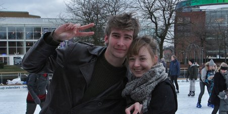 Skøjtebanen ved Musikhuset er åben