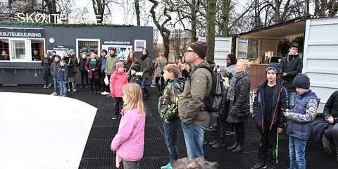 Åbningen af skøjtebanen i Musikhusparken