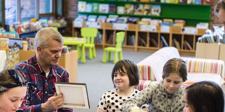 Malerworkshop på Odder Bibliotek