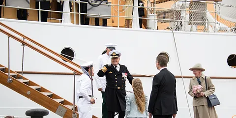 Dannebrogs ankomst med regentparret