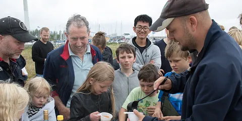 Rejer og krabber ved Skæring Strand