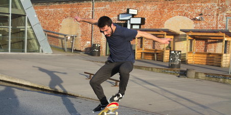 Skater på Godsbanen