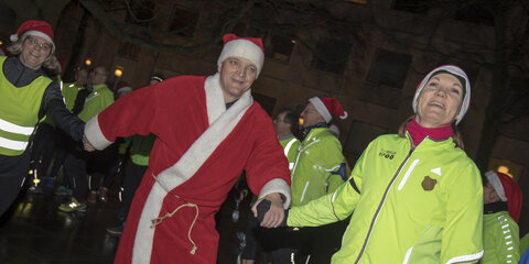 Aarhus 1900 sidste træningstur omkring juletræet