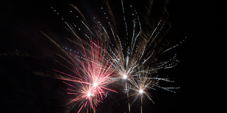Fyrværkerishow i Tilst