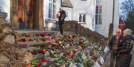 Blomster ved Marselisborg slot