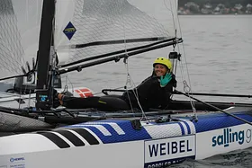 Hempel World Sailing Championships medal race NACRA 17