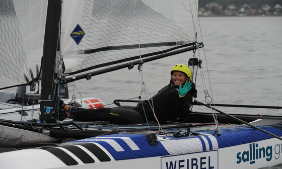 Hempel World Sailing Championships medal race NACRA 17