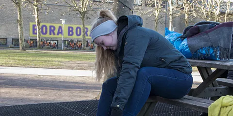 På skøjter i vinterferien