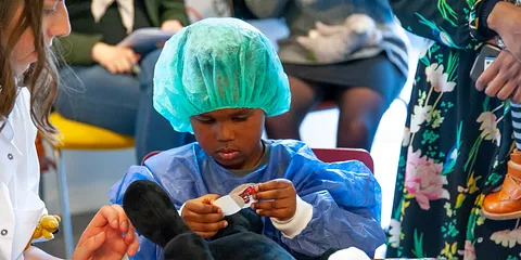 Bamsehospitalet på Hasle bibliotek