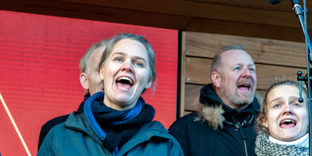 Top acapella korsang på Salling Rooftop