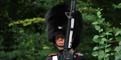 Vagtskifte på slottet