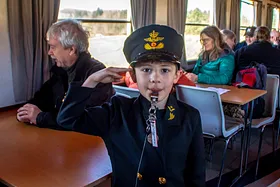 Danmarks Jernbanemuseum kørte med veterantoget