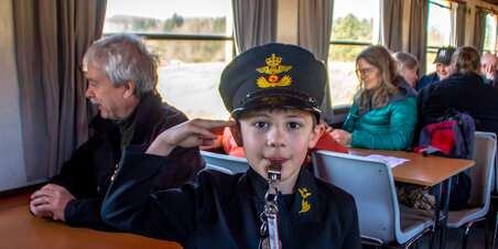 Danmarks Jernbanemuseum kørte med veterantoget