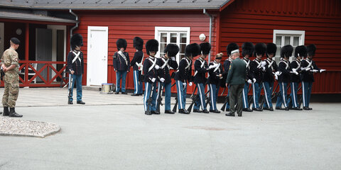 Vagtskifte på Marselisborg Slot