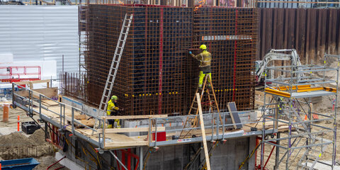 Byggeri på havnen i Århus