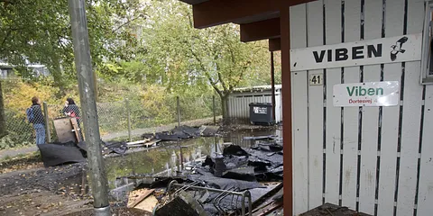 Brand i børnehaven Viben
