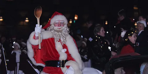 Julemanden ankommer til Århus